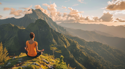 Meditation on a mountain