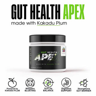 Gut Health Apex supplement made with Kakadu Plum Banner style