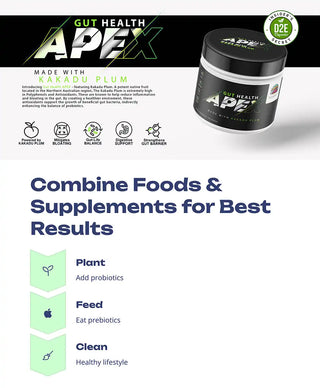Illustration of combining whole foods and dietary supplements for optimal health
