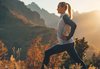 Healthy lady outdoors