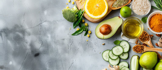 Healthy food on a table